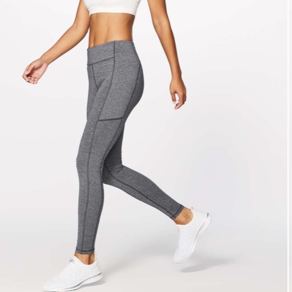 Lululemon Speed Up Tight *28" Heathered Black Luxtreme First Release size 4 - Picture 3 of 12
